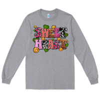 Heather Grey sweetheart olivia Long Sleeve Tee - OliviaCreatesArt
