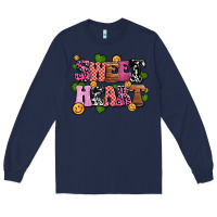 Navy sweetheart olivia Long Sleeve Tee - OliviaCreatesArt
