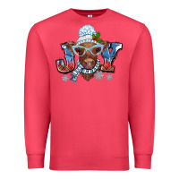Cardinal Christmas snow cow joy Premium Sweatshirt - BarkalooDesign