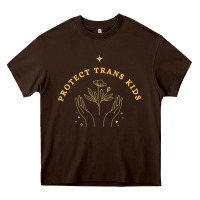 Chocolate Brown Protect Trans Kids Heavy Core Tee - trangStudio