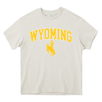 Cream Kids Wyoming Cowboys Apparel Fan Favorite Brown Arch Heavy Core Tee - trangStudio