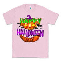 Bubblegum Pink Happy Halloween Classic Tee - NancyCooperArtShop