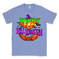 Colony Blue Happy Halloween Classic Tee - NancyCooperArtShop