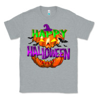 Heather Grey Happy Halloween Classic Tee - NancyCooperArtShop