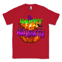 Red Happy Halloween Classic Tee - NancyCooperArtShop