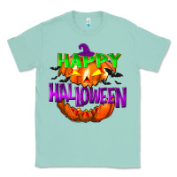 Seafoam Happy Halloween Classic Tee - NancyCooperArtShop