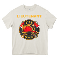 Cream fire rescue lieutenant department  for firefighters Heavy Core Tee - trangStudio