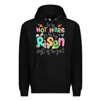 Black easter he is not here for he has risen just as he Premium Hoodie - LillyAllenDesigns