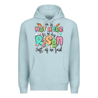 Blue Mist easter he is not here for he has risen just as he Premium Hoodie - LillyAllenDesigns