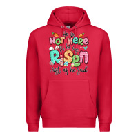 Cardinal easter he is not here for he has risen just as he Premium Hoodie - LillyAllenDesigns