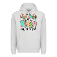 Dove Grey easter he is not here for he has risen just as he Premium Hoodie - LillyAllenDesigns