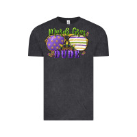 Vintage Black mardi gras dude Vintage Tee - CowGirlArtShop