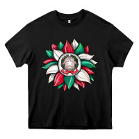 Black sunflower i̇talian flag Heavy Core Tee - JahusDesignShop