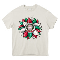 Cream sunflower i̇talian flag Heavy Core Tee - JahusDesignShop
