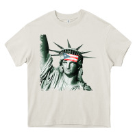Cream Puerto Rico Resiste Statue of Liberty Puerto Rican Flag Heavy Core Tee - trangStudio