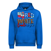 Cobalt Red white loaded tea Urban Hoodie - AdoDesignShop