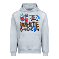 Heather Grey Red white loaded tea Urban Hoodie - AdoDesignShop