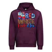 Mauve Wine Red white loaded tea Urban Hoodie - AdoDesignShop