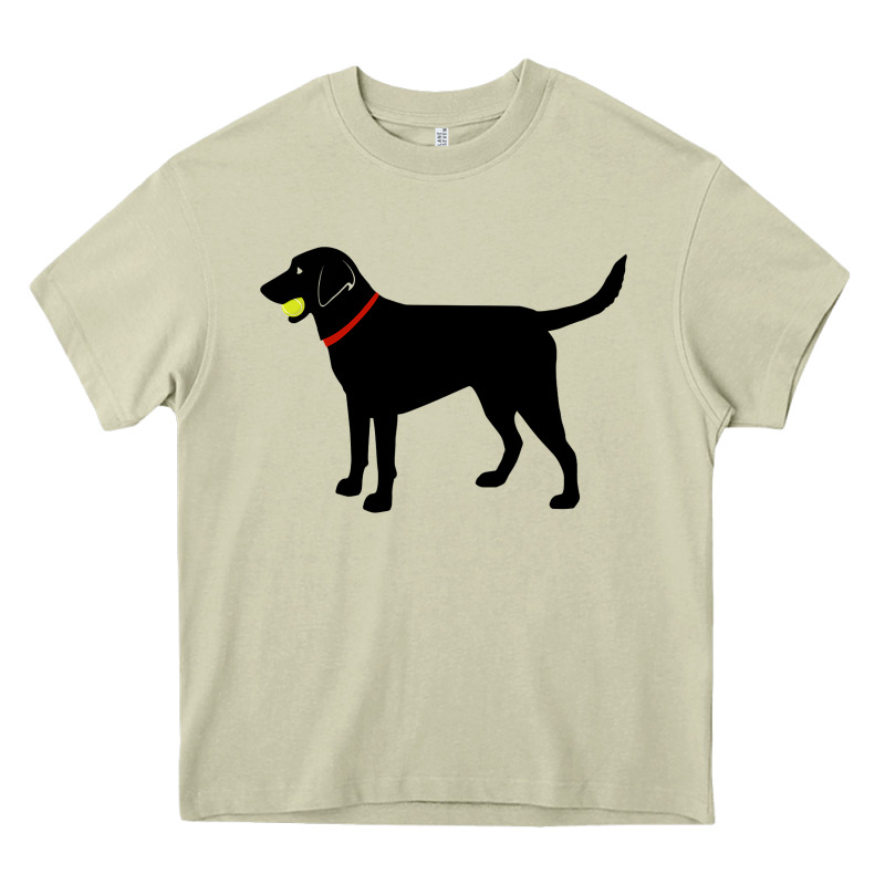 Labrador Retriever Fetch, Black Lab Play Ball Heavy Core Tee by trangStudio | Teevron