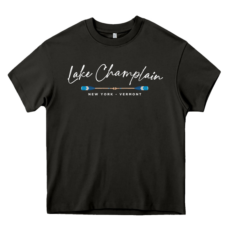 Lake Champlain Oars Graphic Heavy Core Tee by trangStudio | Teevron