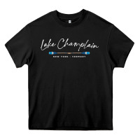 Black Lake Champlain Oars Graphic Heavy Core Tee - trangStudio