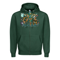 Sports Green physician assistant Zipper Hoodie - RacoonDesign