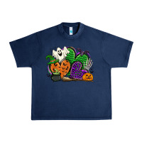 Navy halloween heart Urban Heavy Tee - CowGirlArtShop