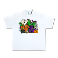 White halloween heart Urban Heavy Tee - CowGirlArtShop