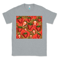 Heather Grey strawberries Classic Tee - Jasminsmagicworld