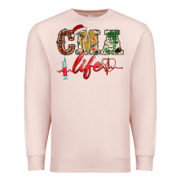 Pale Pink christmas certified medical assistant life Premium Sweatshirt - BarkalooDesign