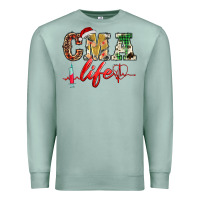 Seafoam christmas certified medical assistant life Premium Sweatshirt - BarkalooDesign