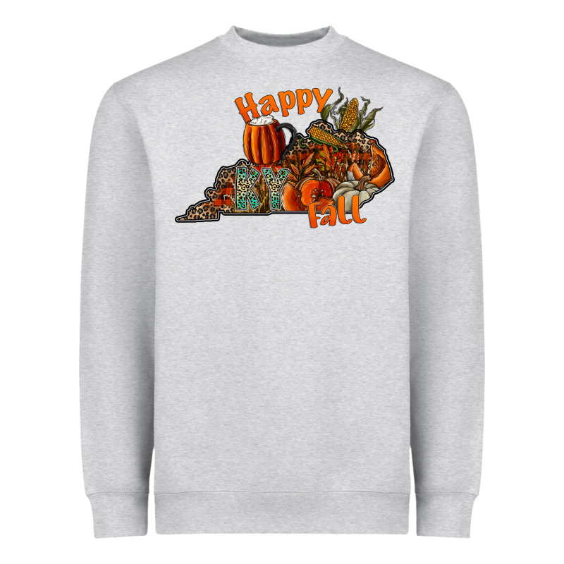 Happy Fall Heavyweight Sweatshirt by CowhideDigitalArt | Teevron