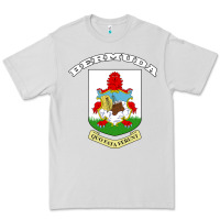 Dove Grey Bermuda Coat of Arms Souvenir Gift Flag Bermudian Premium Tee - trangStudio
