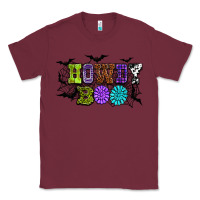 Burgundy Halloween howdy boo Classic Tee - NancyCooperArtShop