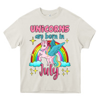 Cream unicorns are born in july Heavy Core Tee - Jasminsmagicworld
