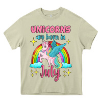 Mossy unicorns are born in july Heavy Core Tee - Jasminsmagicworld