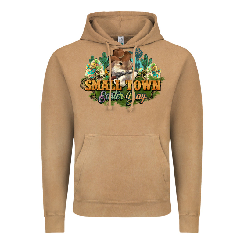 Small Town Easter Day Vintage Hoodie by HowdyJamesFarm | Teevron