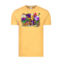 Vintage Mustard mardi gras wine glasses cowgirl Vintage Tee - CowGirlArtShop