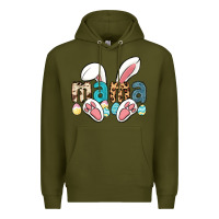 Army Green mama easter Premium Hoodie - LillyAllenDesigns