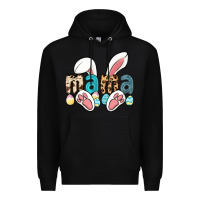 Black mama easter Premium Hoodie - LillyAllenDesigns