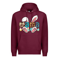 Burgundy mama easter Premium Hoodie - LillyAllenDesigns