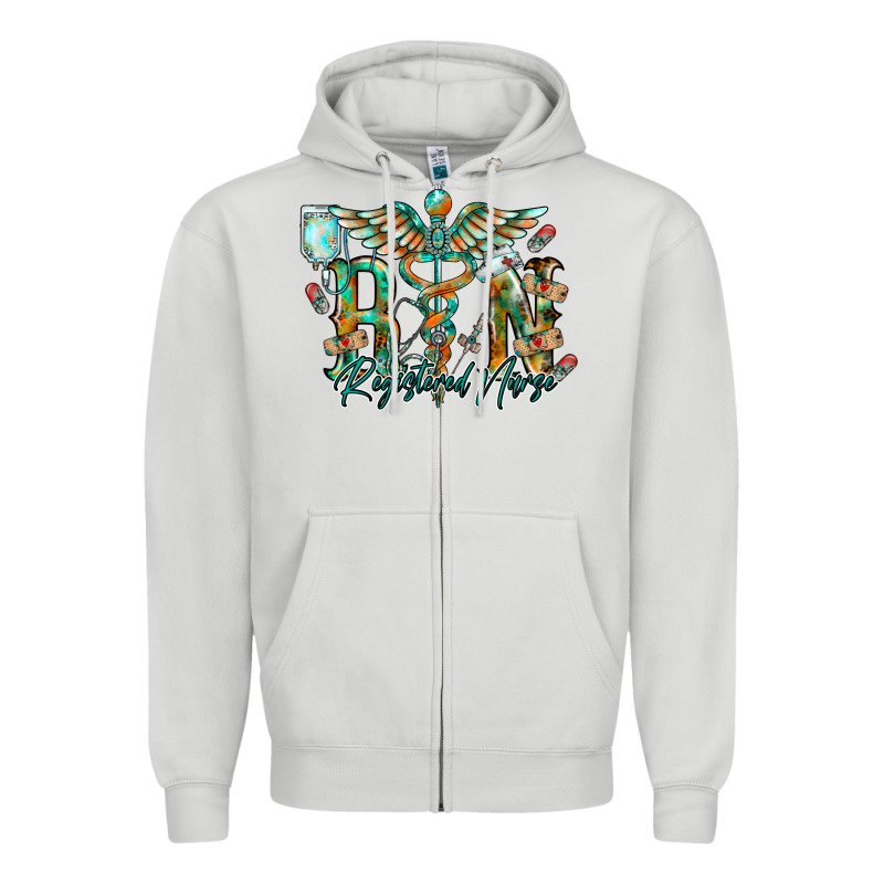 Registered Nurse Zipper Hoodie by RacoonDesign | Teevron