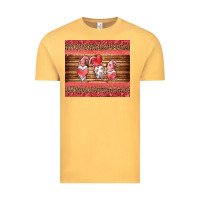 Vintage Mustard valentines day gnomes leopard Vintage Tee - Jasminsmagicworld