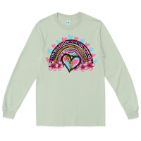 Valentine's Day Rainbow Heart Olivia Long Sleeve Tee | Teevron