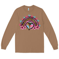 Toasted Coconut valentine's day rainbow heart olivia Long Sleeve Tee - OliviaCreatesArt
