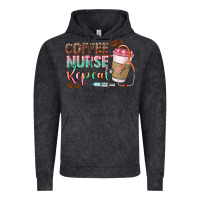 Vintage Black Coffee nurse repeat Vintage Hoodie - CowGirlArtShop