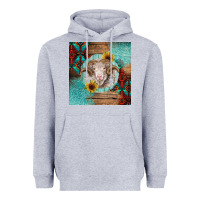 Heather Grey western merino Heavyweight Hoodie - BarkalooDesign