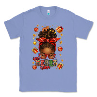 Colony Blue one merry nana christmas afro messy bun Classic Tee - texasbilliewilder