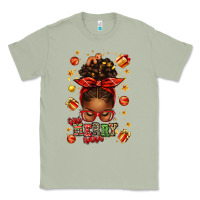 Matcha one merry nana christmas afro messy bun Classic Tee - texasbilliewilder