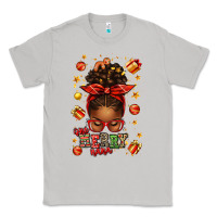 Moon Dust one merry nana christmas afro messy bun Classic Tee - texasbilliewilder